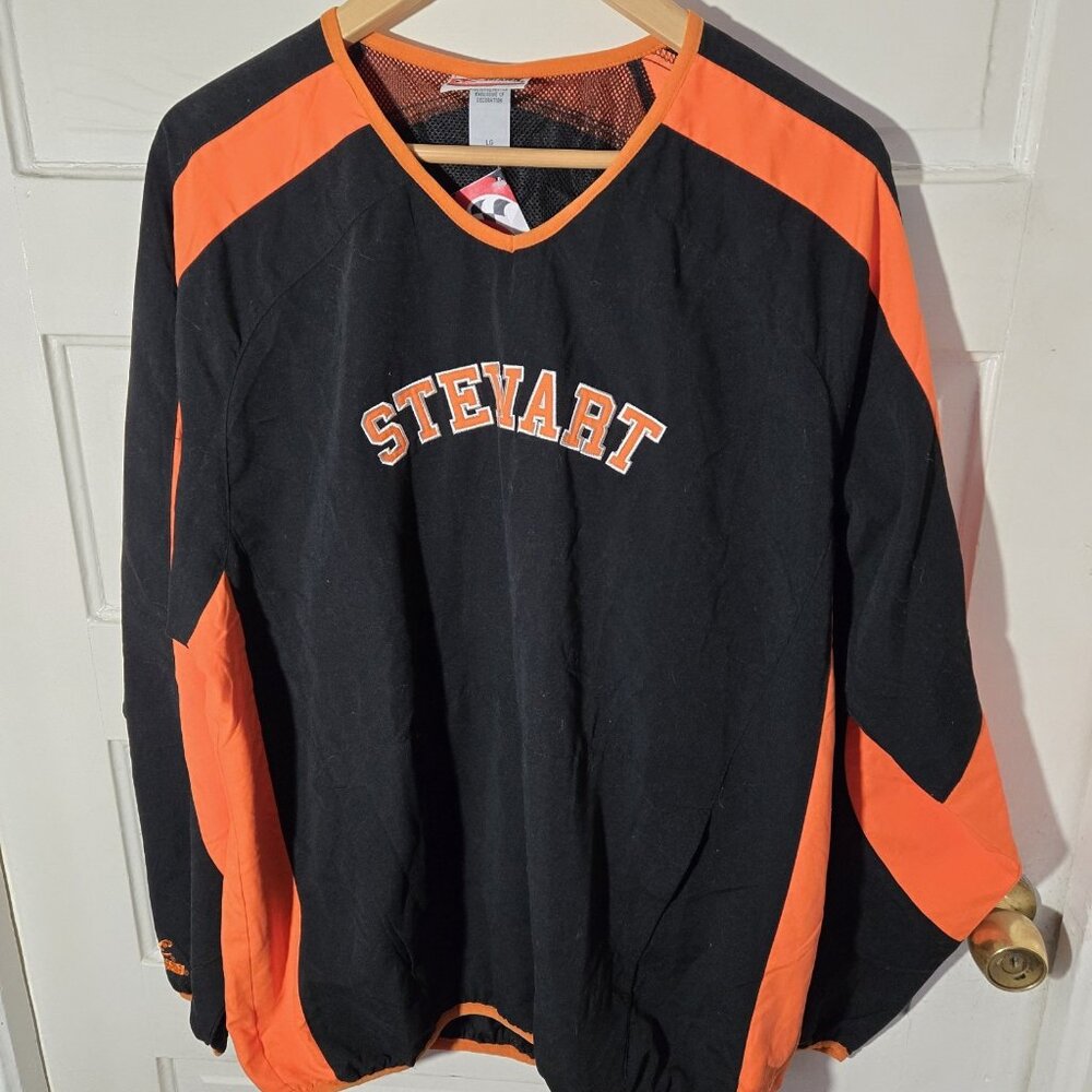 Vintage Rare Tony Stewart Chase Jacket Joe Gibbs Racing Jacket Black Orange L
